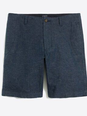 J Crew Factory Men's 9" Gramercy Cotton Linen Shorts in Size 30W
